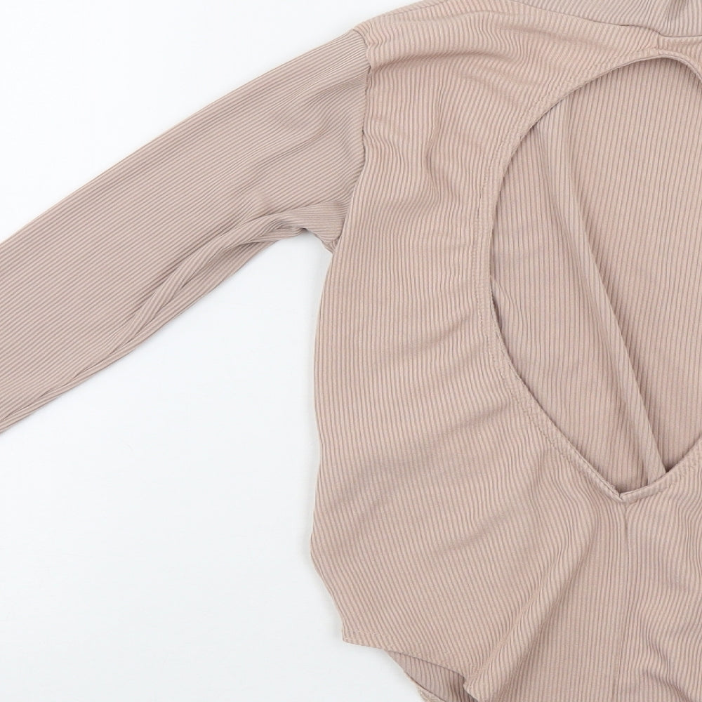 Cameo Rose Womens Beige   Bodysuit One-Piece