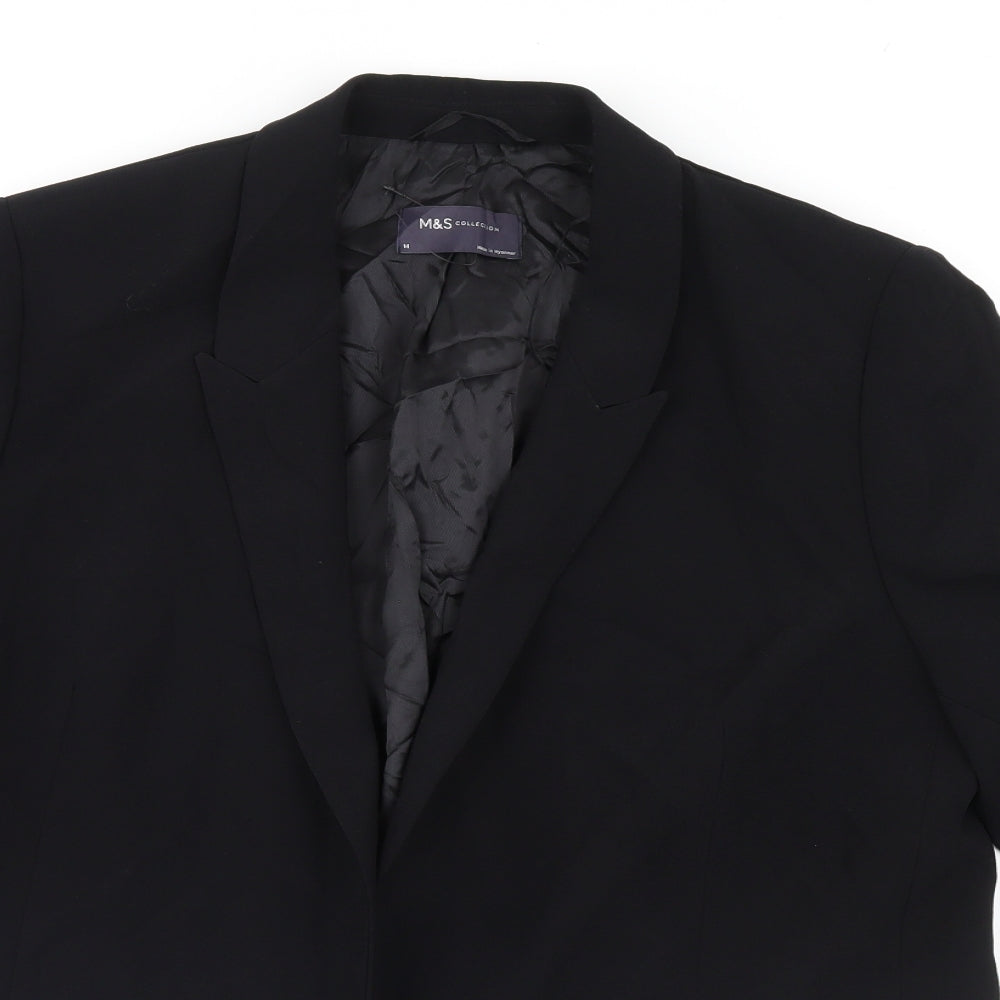 M&S Womens Black   Jacket Blazer Size 14