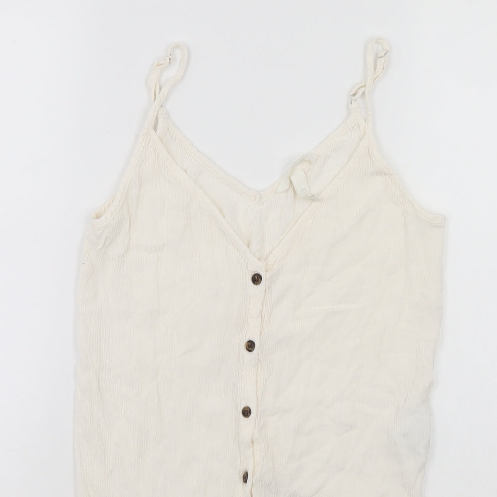 H&M Womens White   Basic Blouse Size S