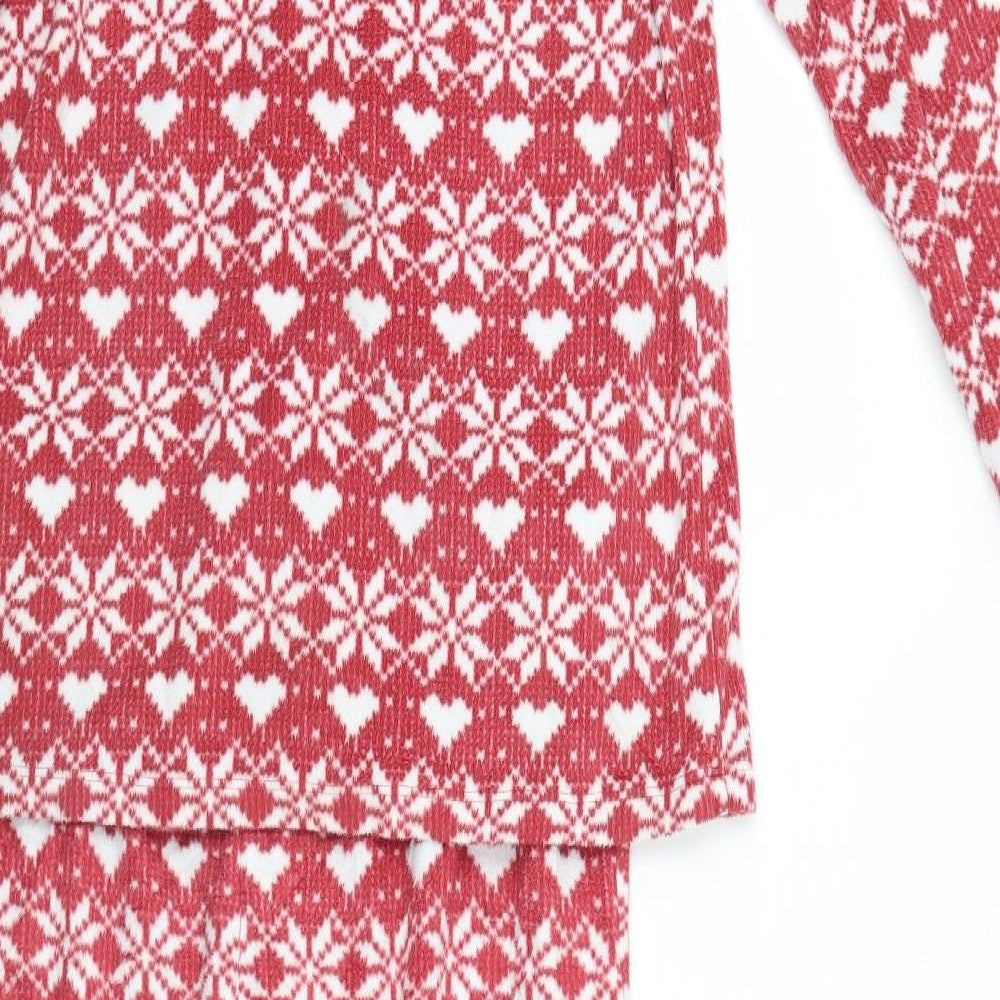 M&S Womens Red    Pyjama Set Size 14