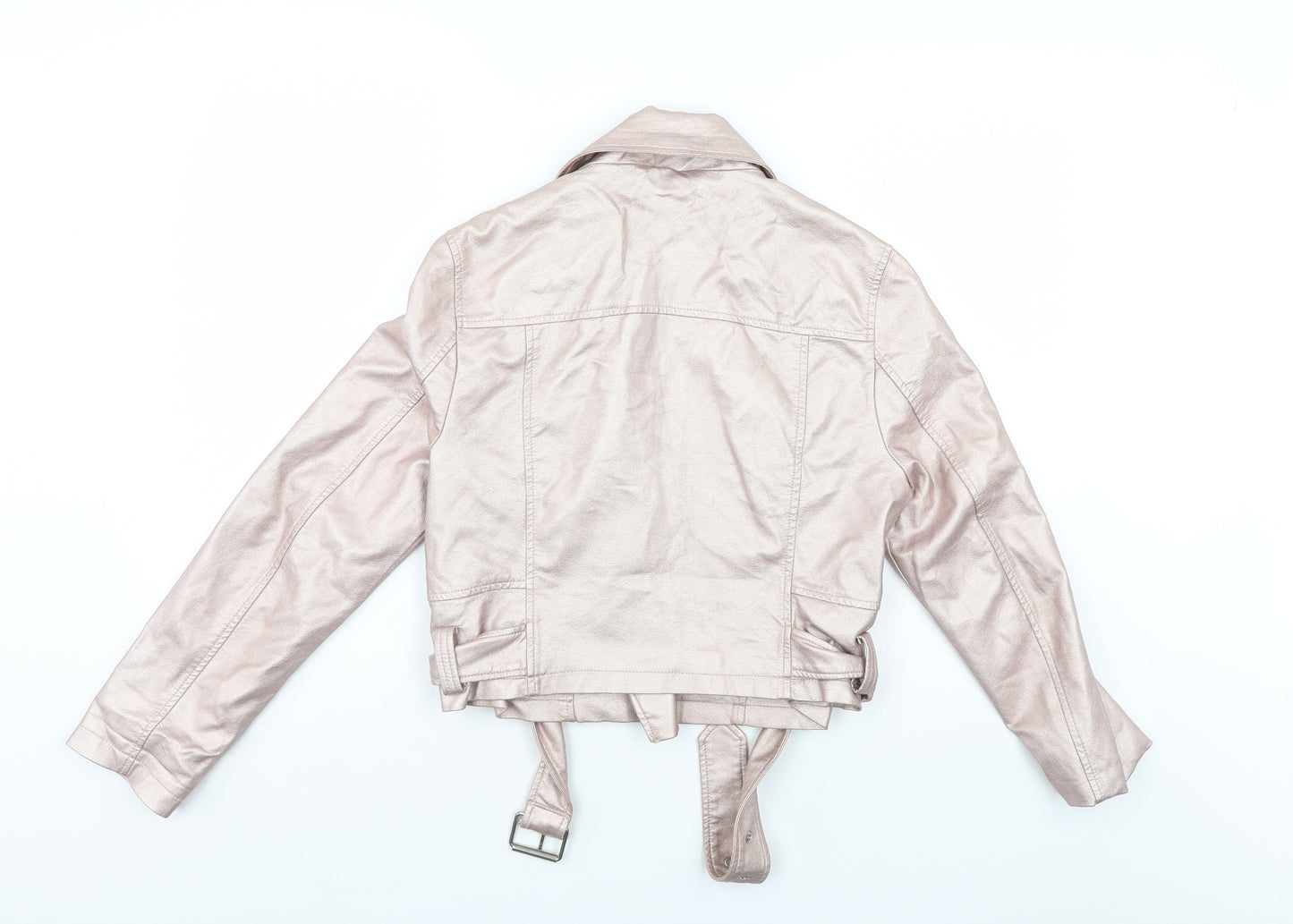 New Look Womens Silver   Biker Jacket Size 14