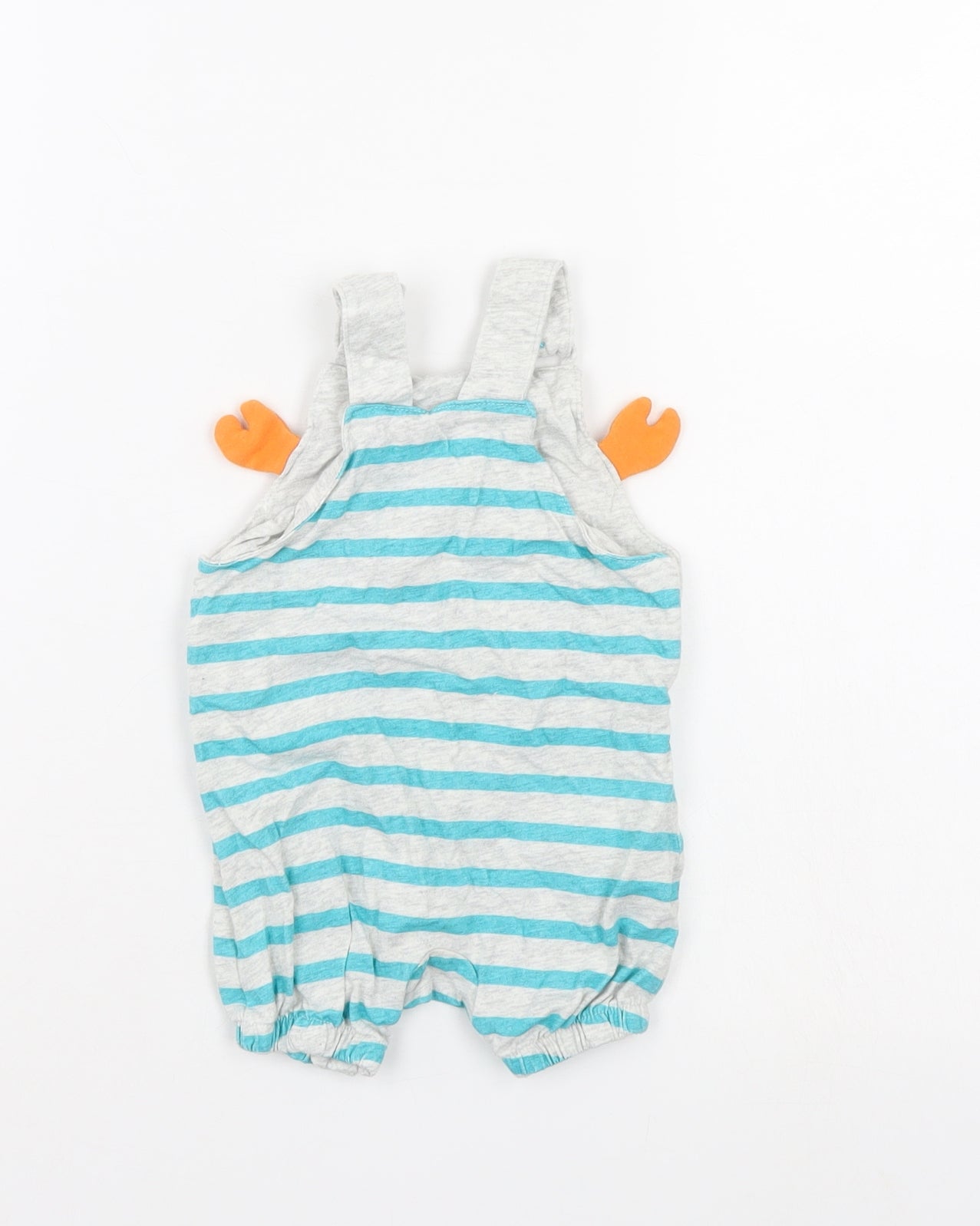 TU Baby Multicoloured Striped  Dungaree One-Piece Size 3-6 Months