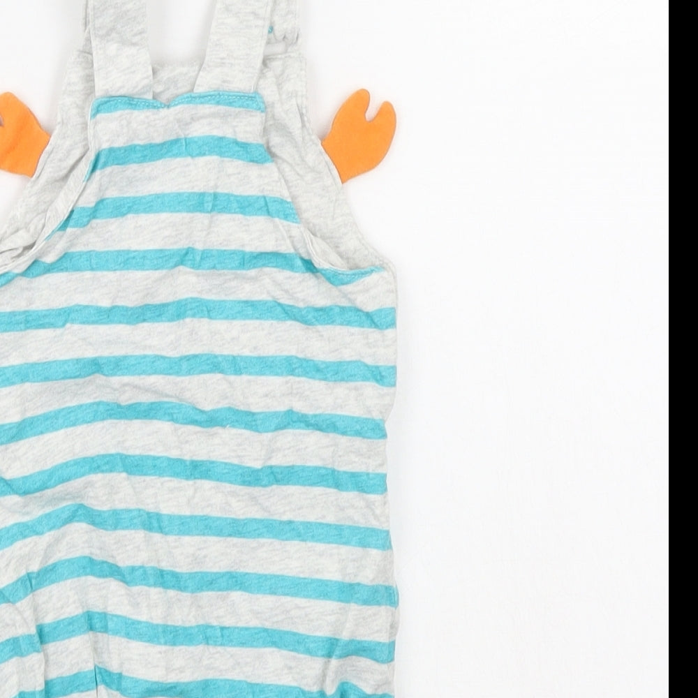 TU Baby Multicoloured Striped  Dungaree One-Piece Size 3-6 Months