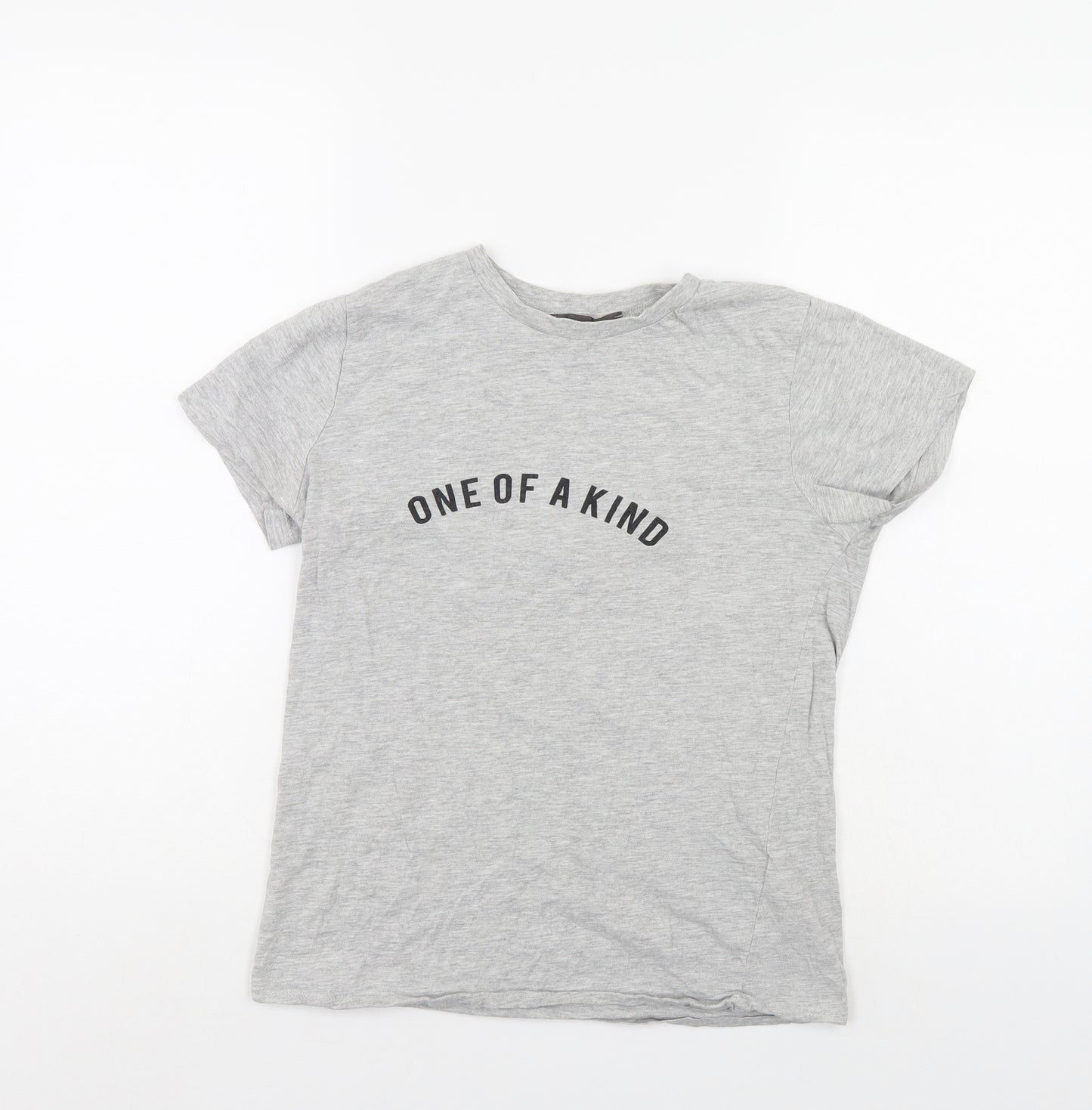 Priark Womens Grey   Basic T-Shirt Size 4
