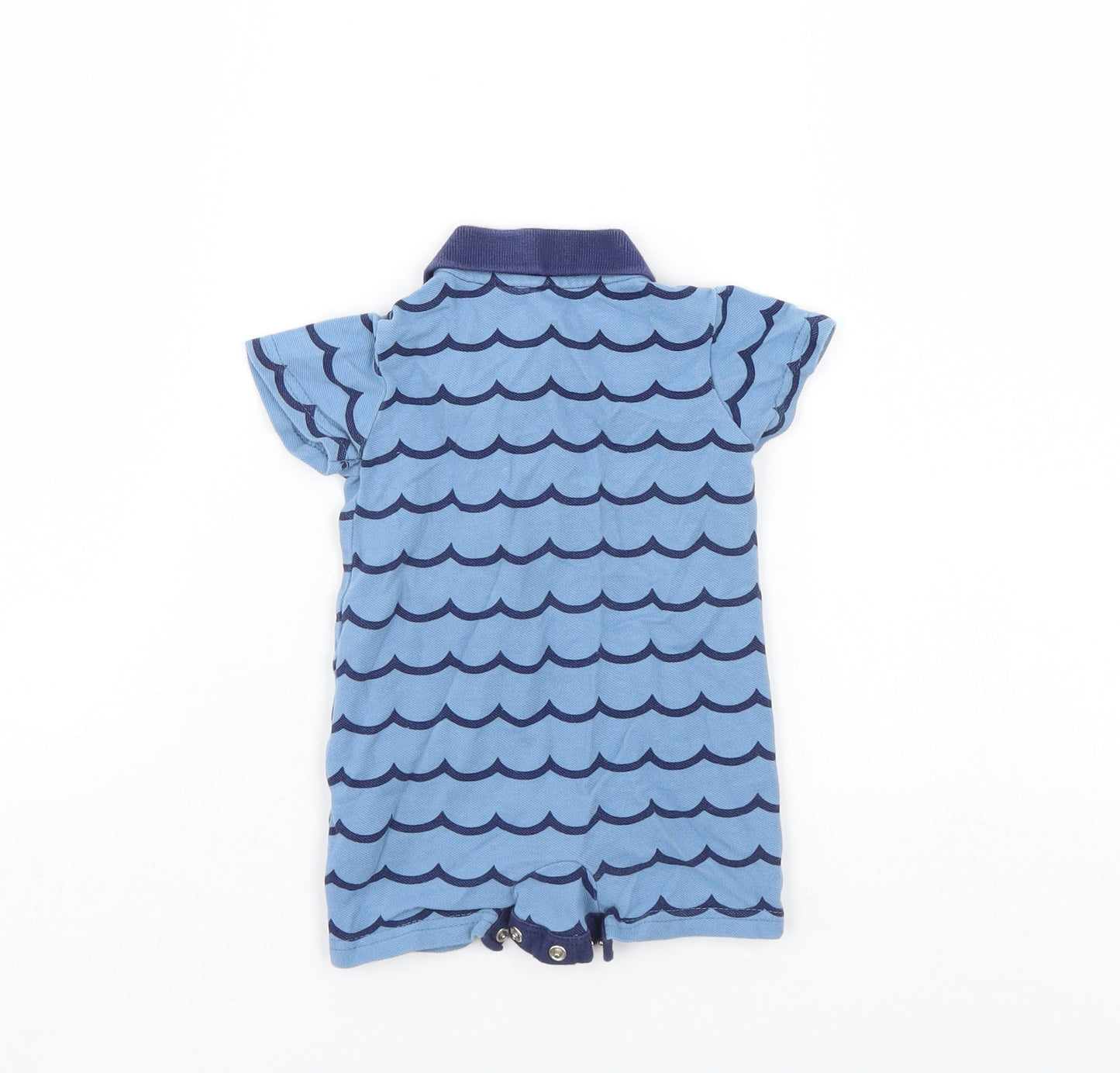TU Boys Blue Striped  Romper One-Piece Size 3-6 Months