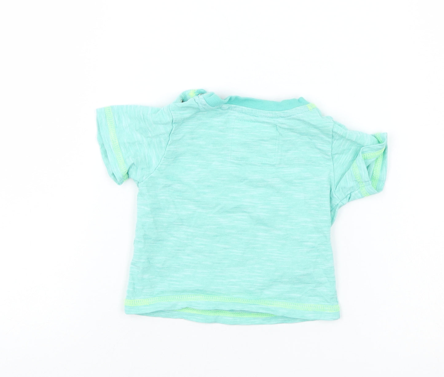 TU Boys Green   Basic T-Shirt Size 0-3 Months