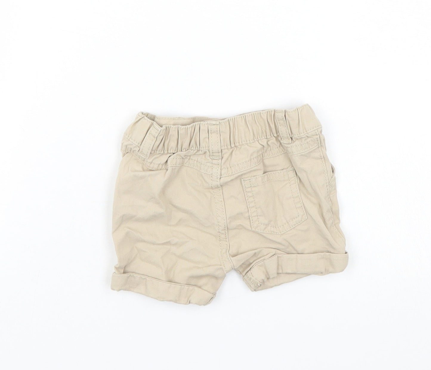 F&F Boys Beige   Cropped Trousers Size 3-6 Months  - chino shorts