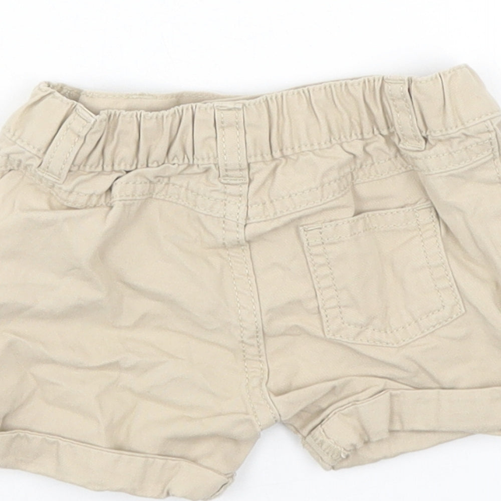 F&F Boys Beige   Cropped Trousers Size 3-6 Months  - chino shorts