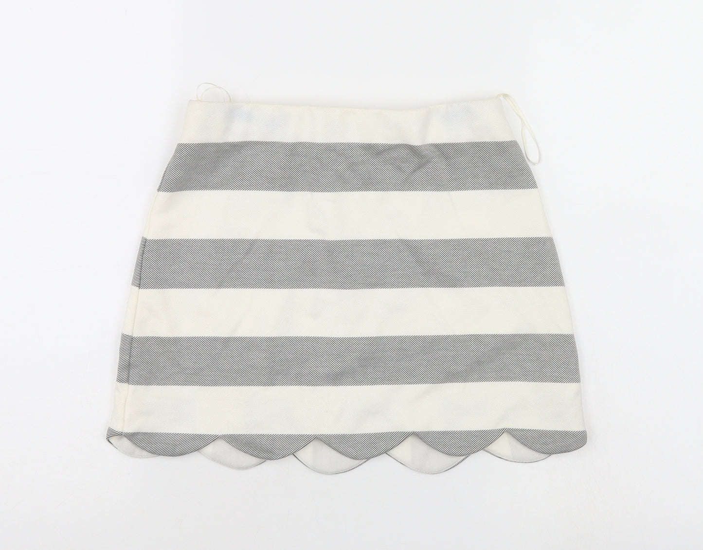 Top Shop Womens Multicoloured Striped  A-Line Skirt Size 8