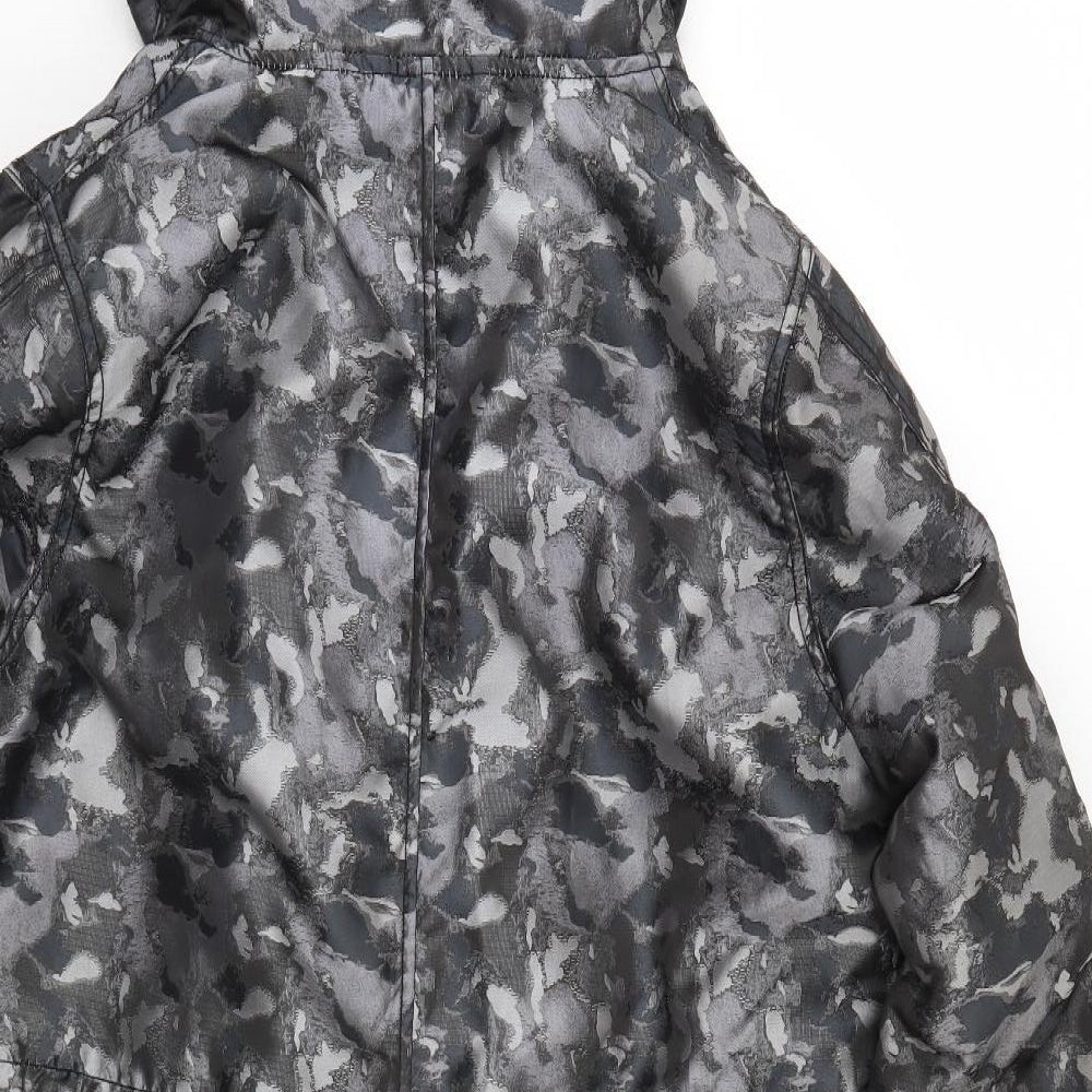 Top Shop Womens Grey Camouflage  Anorak Coat Size 12