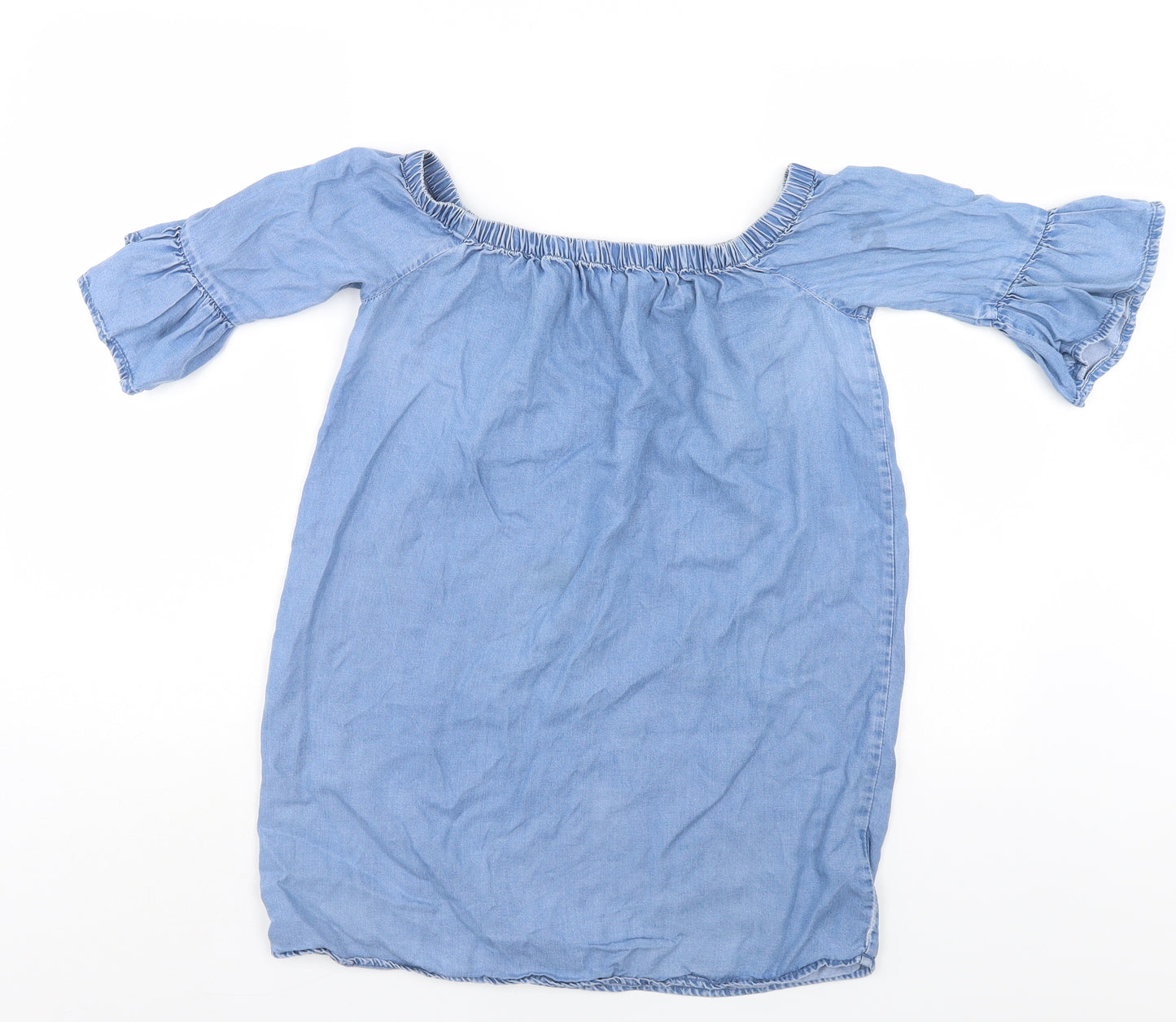 New Look Womens Blue   Tunic Blouse Size 8