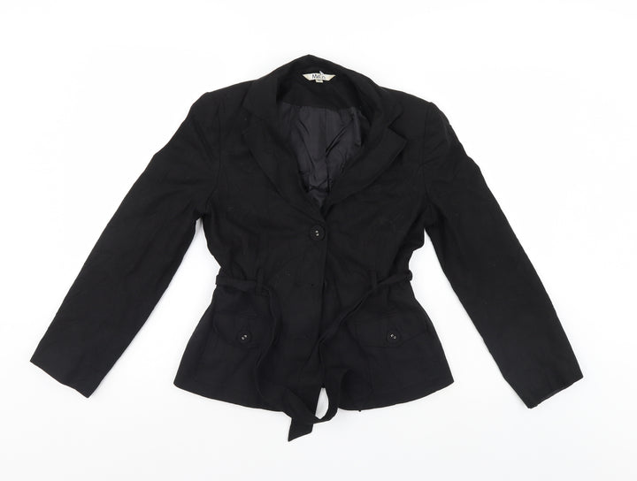 M&Co Womens Black Jacket Blazer Size 10