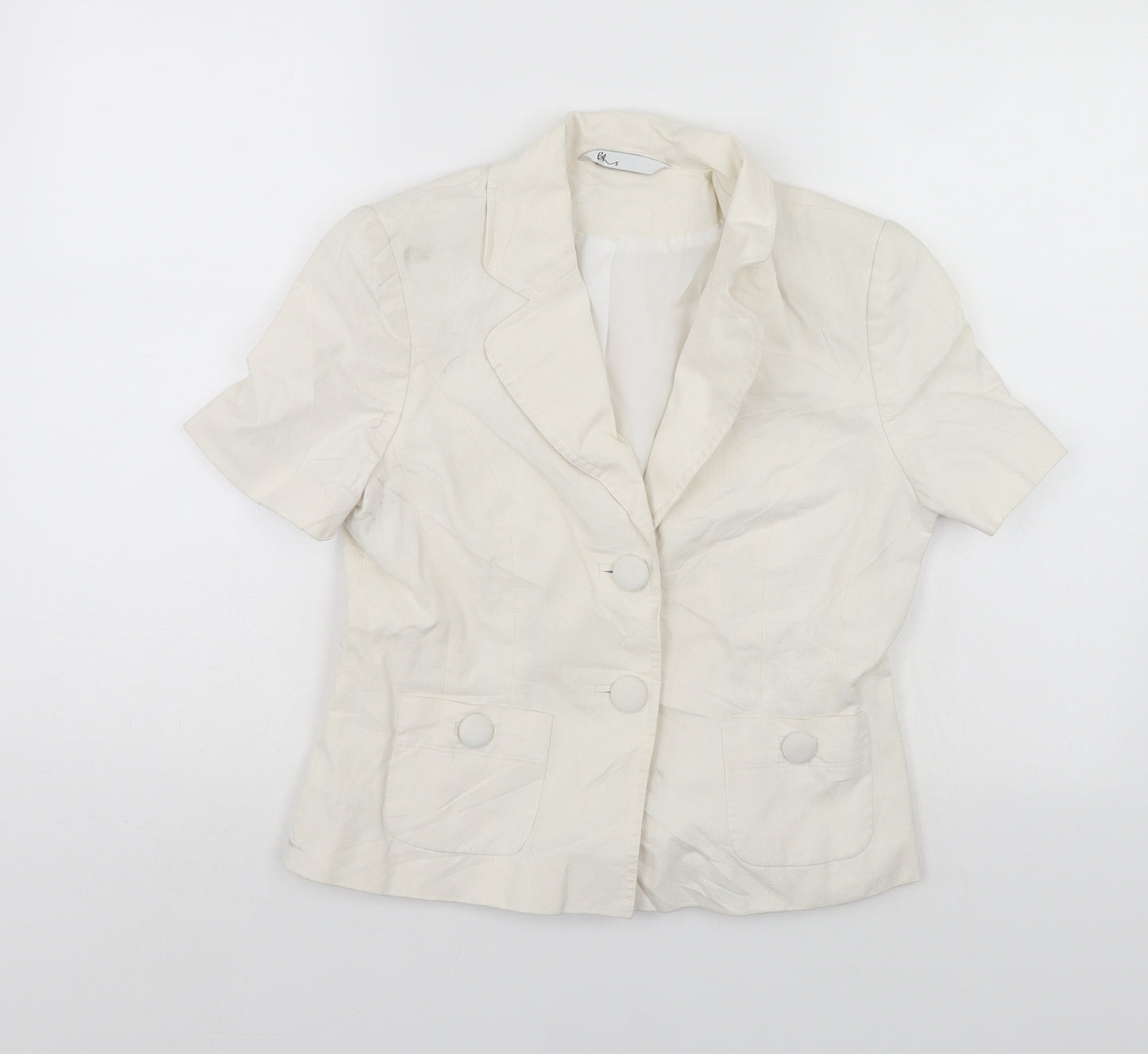 BHS Womens White   Jacket Blazer Size 10