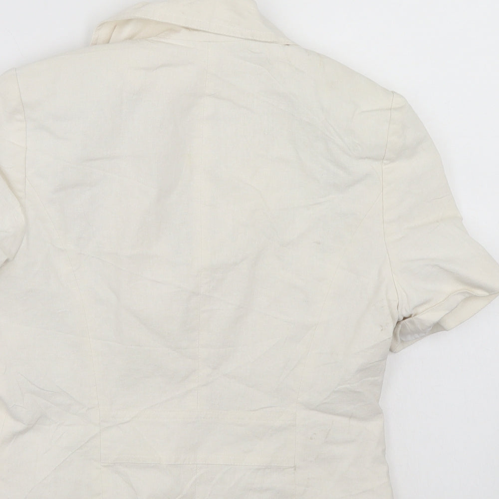 BHS Womens White   Jacket Blazer Size 10