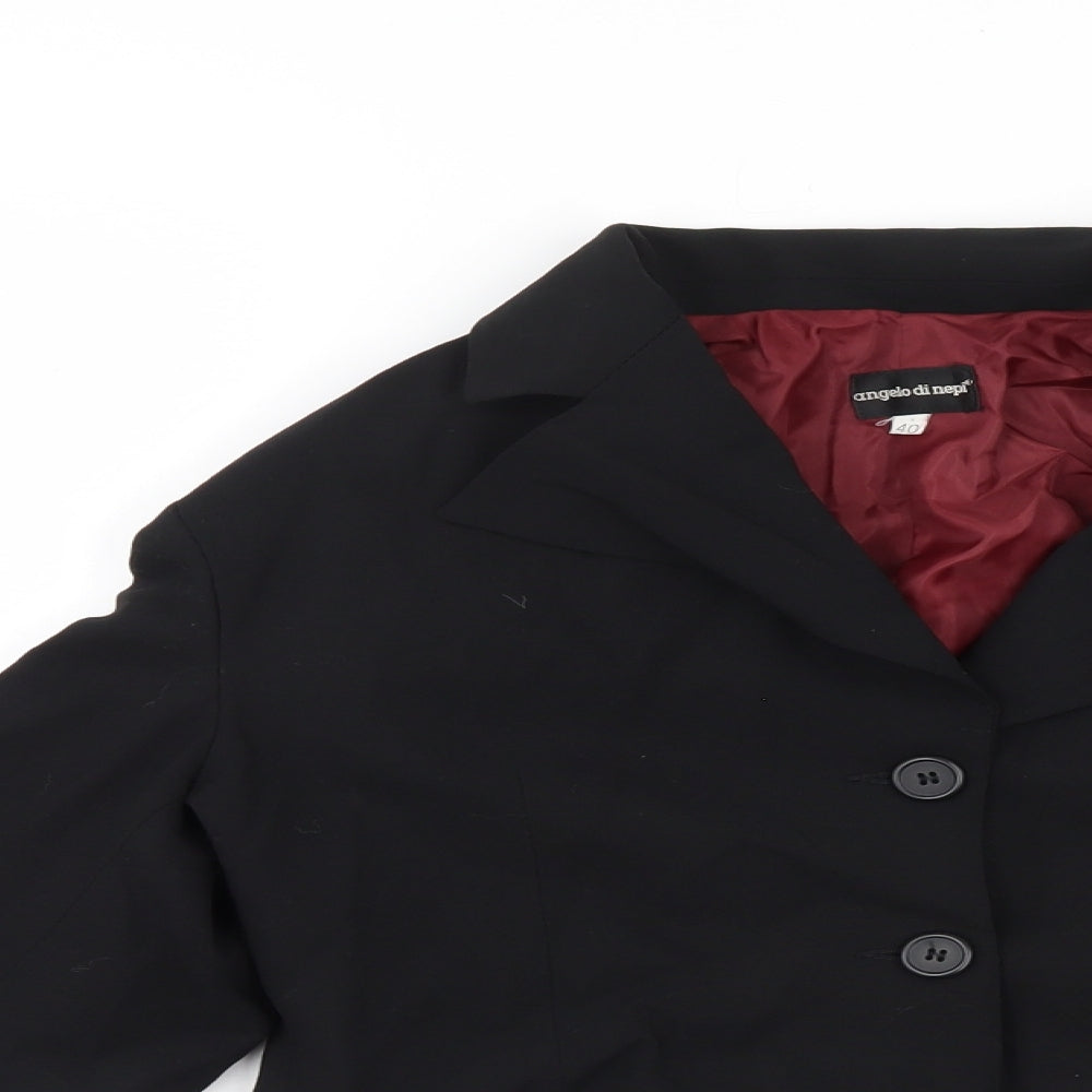 angelo di nepi Womens Black   Jacket Suit Jacket Size 12
