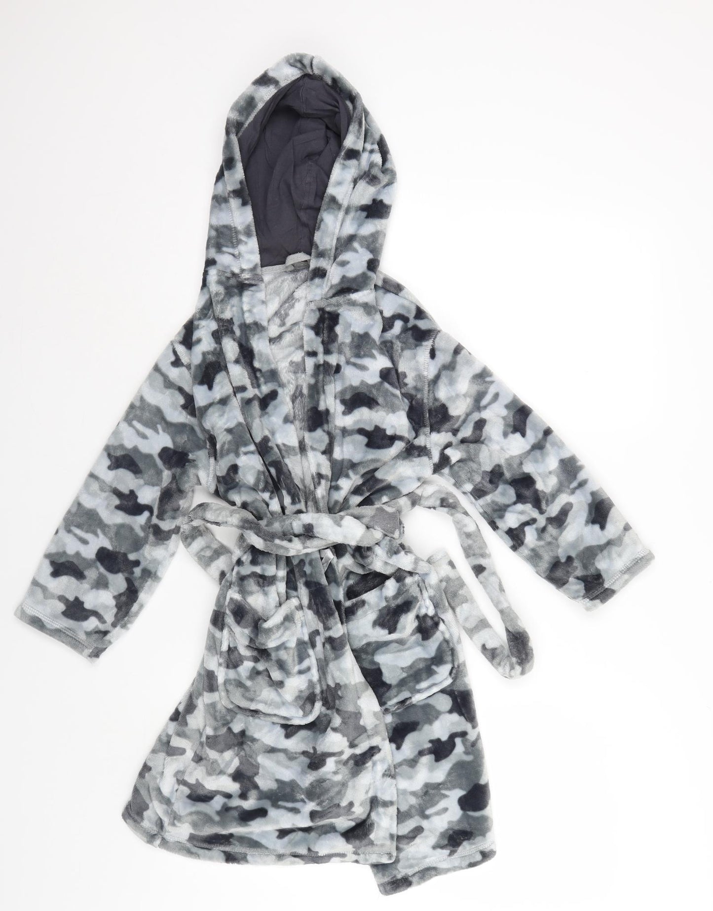 M&S Boys Multicoloured Camouflage   Gown Size 7-8 Years