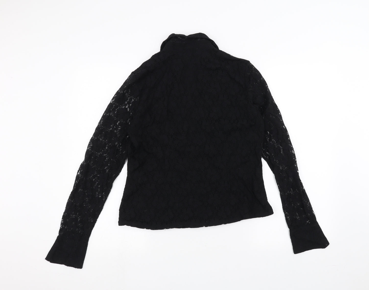 AMARANTO Womens Black   Basic Button-Up Size 16