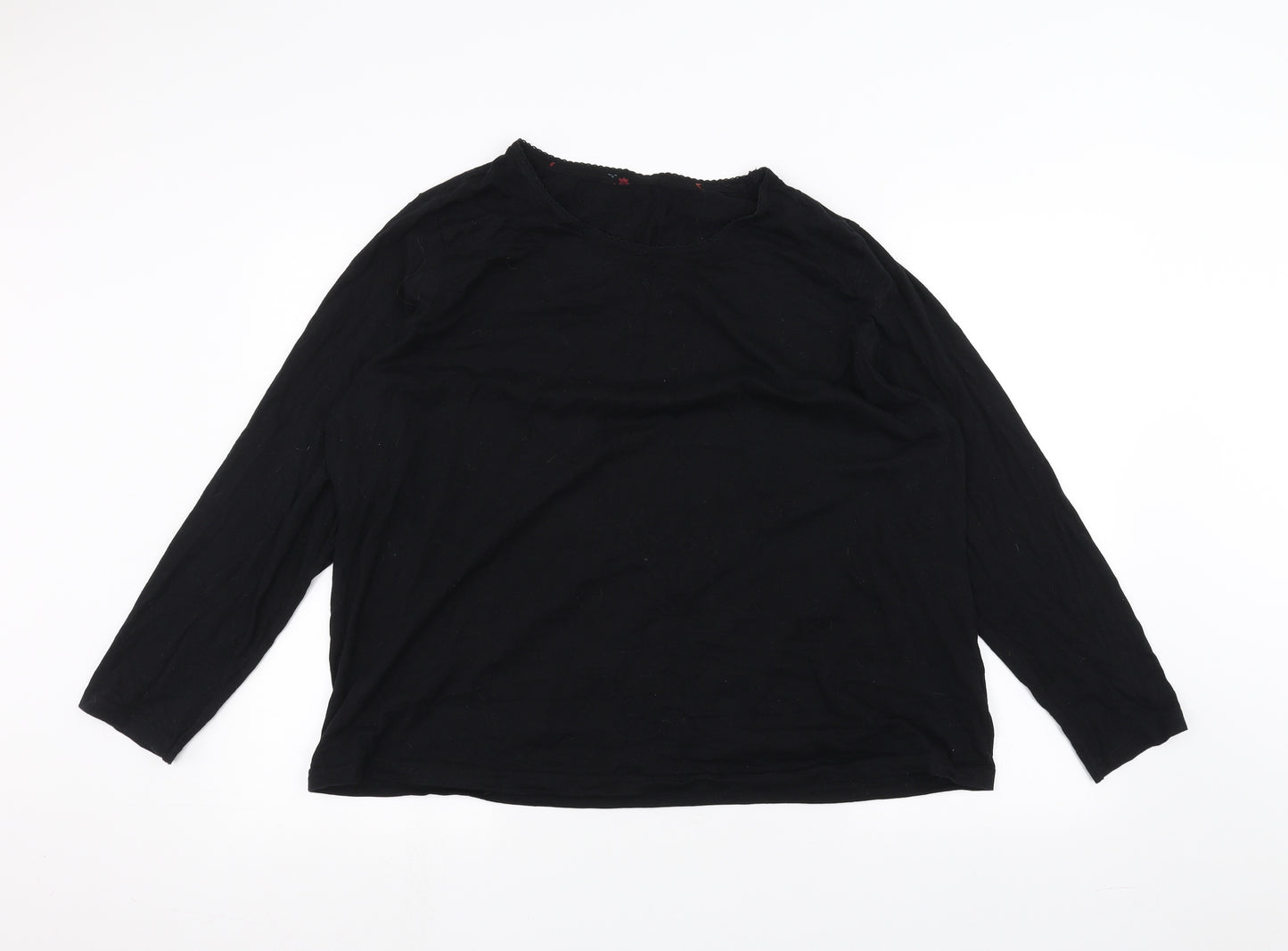 Marks and Spencer Womens Black   Basic T-Shirt Size 20