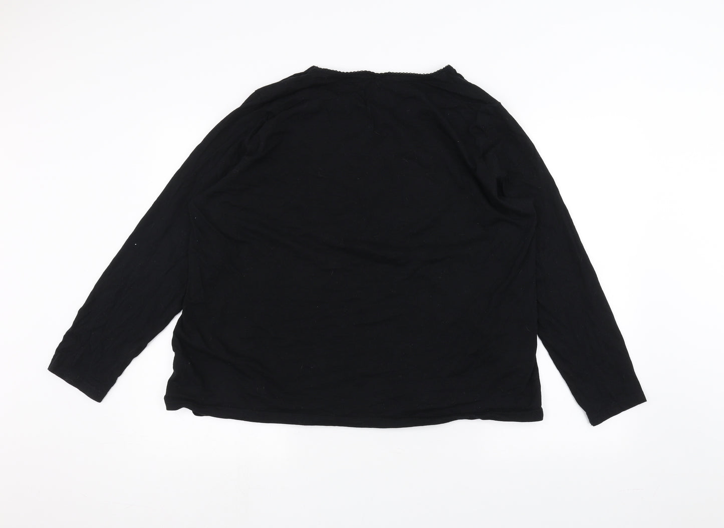 Marks and Spencer Womens Black   Basic T-Shirt Size 20