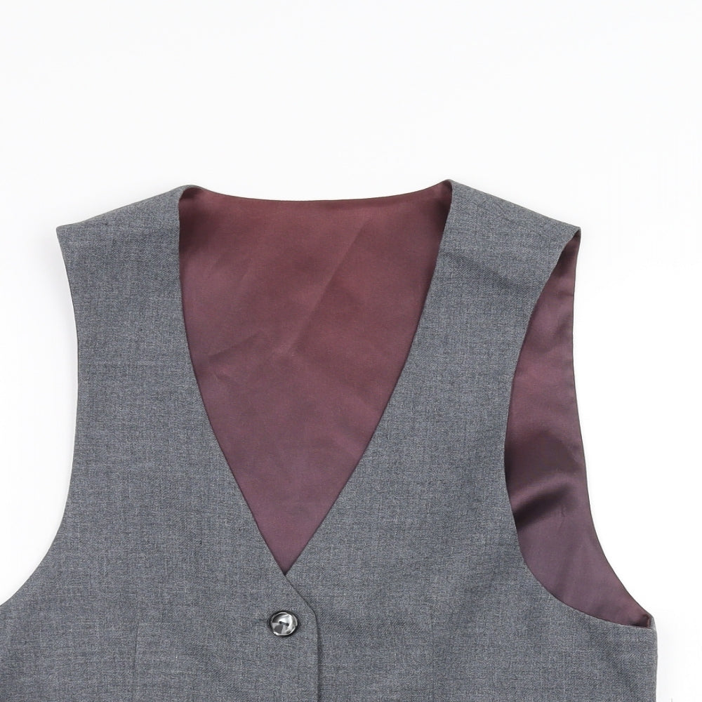 Preworn Mens Grey   Jacket Suit Waistcoat Size 36