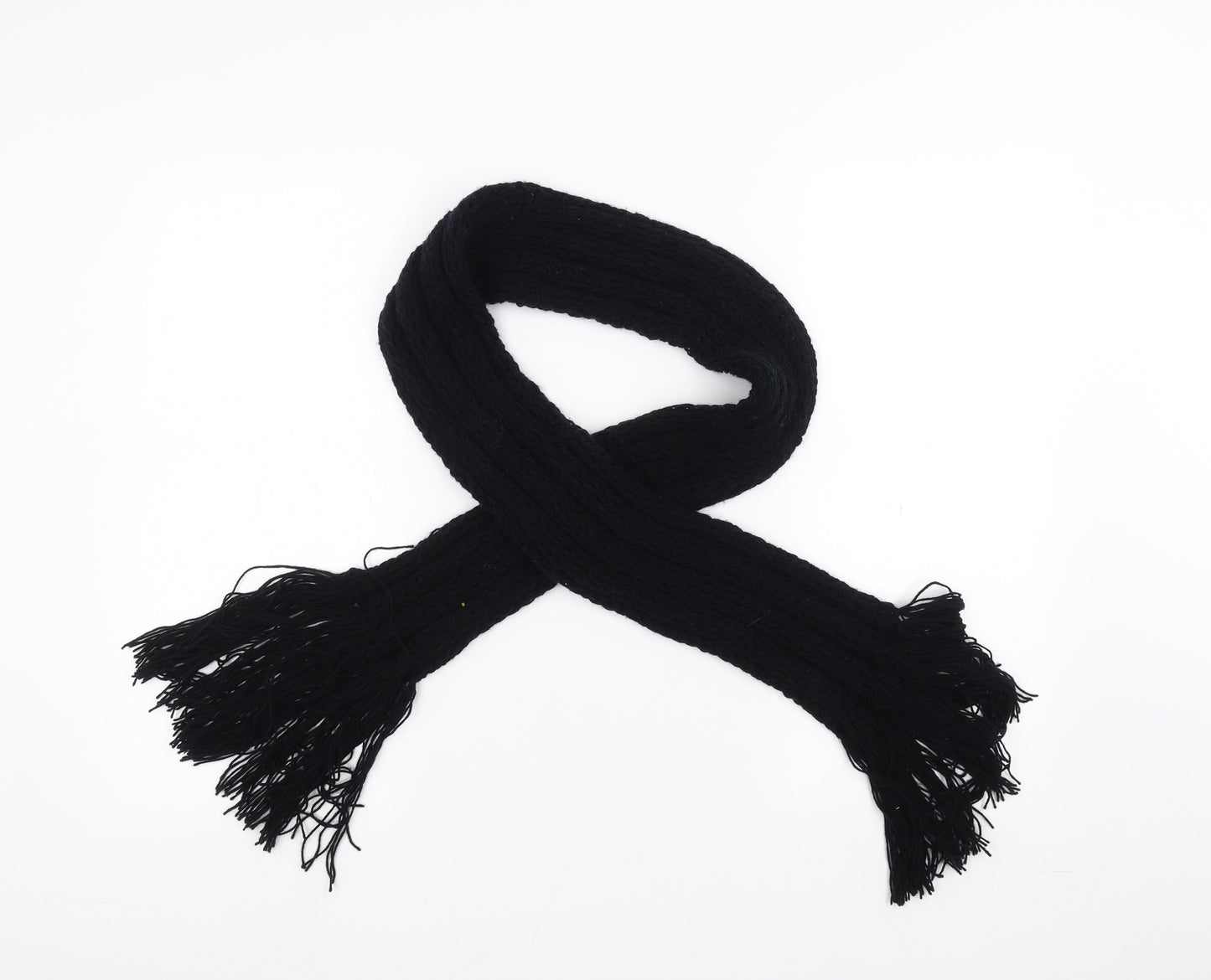 Preworn Womens Black    Scarf