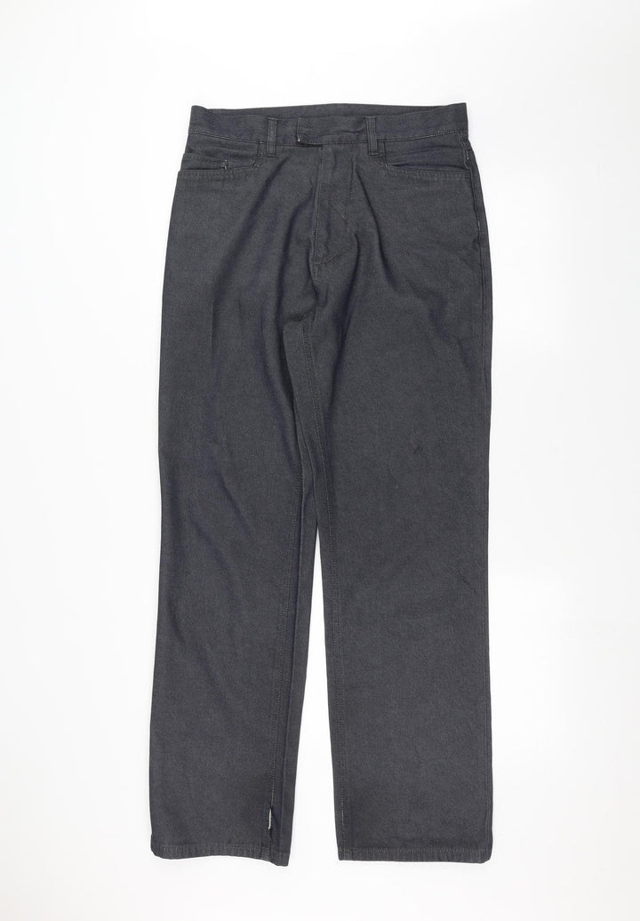 Preworn Mens Grey Straight Jeans Size 32 in L32 in