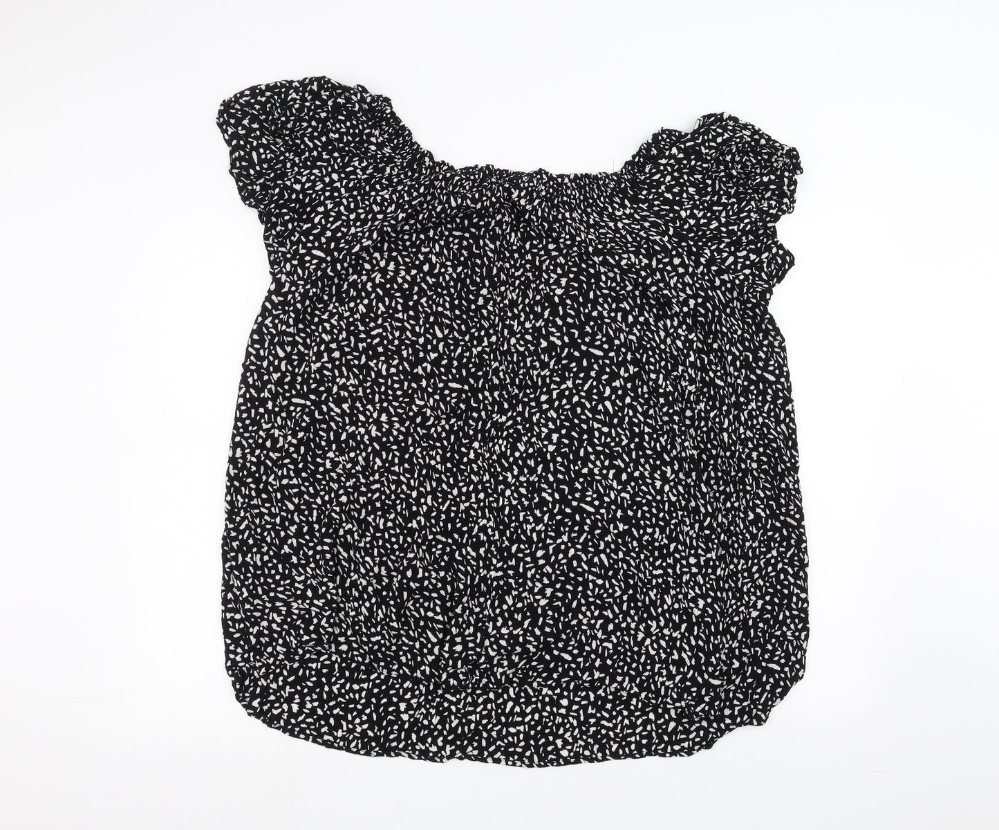 Primark Womens Black Polka Dot  Basic Blouse Size 20