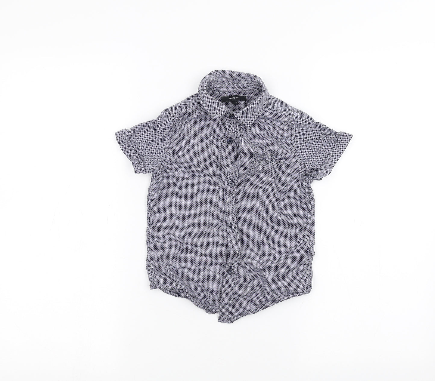 Autograph Boys Blue   Basic Button-Up Size 3-4 Years