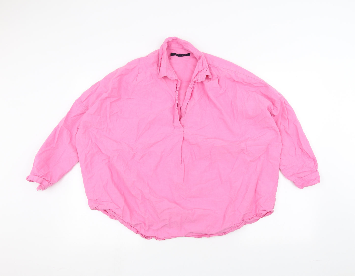 French Connection Womens Pink   Basic Blouse Size M