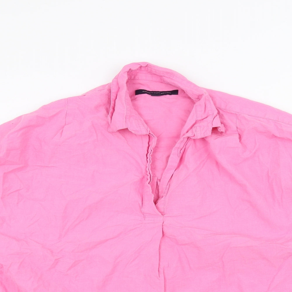 French Connection Womens Pink   Basic Blouse Size M