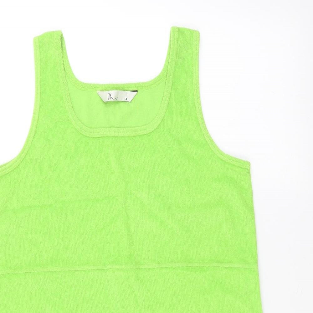 BHS Womens Green   Basic Tank Size 14