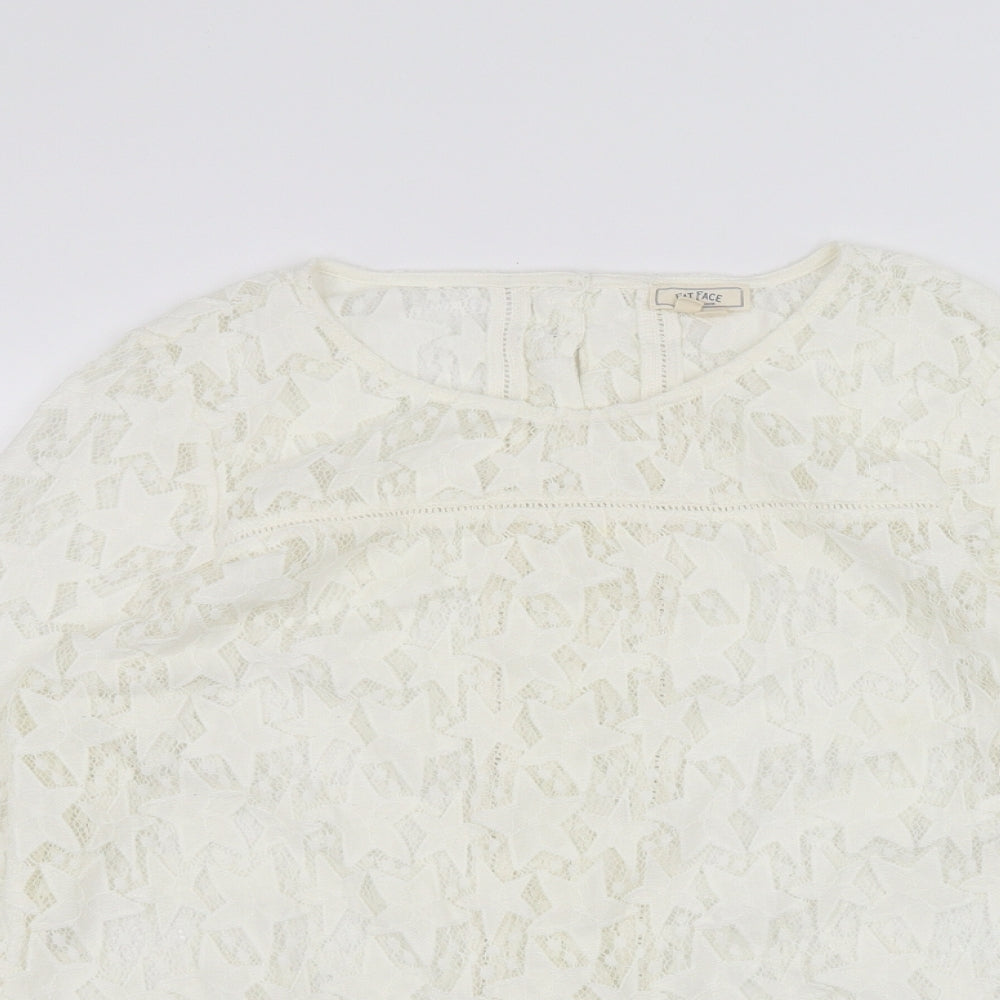 Fat Face Womens White   Basic T-Shirt Size 12