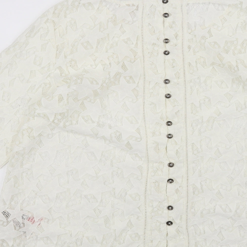 Fat Face Womens White   Basic T-Shirt Size 12