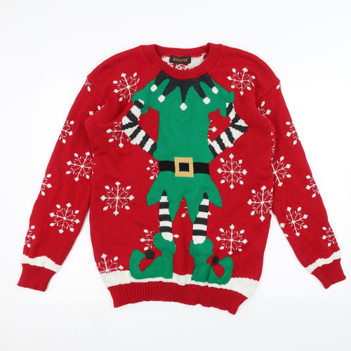 Whisper Mens Red   Pullover Jumper Size M  - chrismas jumper