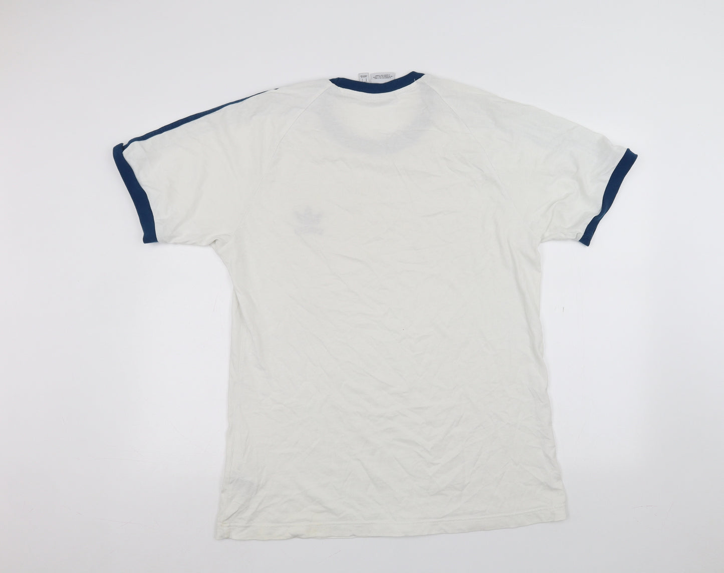 adidas Mens White    T-Shirt Size L