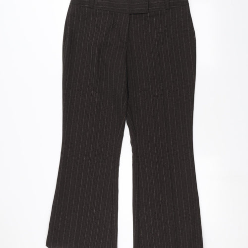 F&F Womens Brown   Trousers  Size 14 L26 in