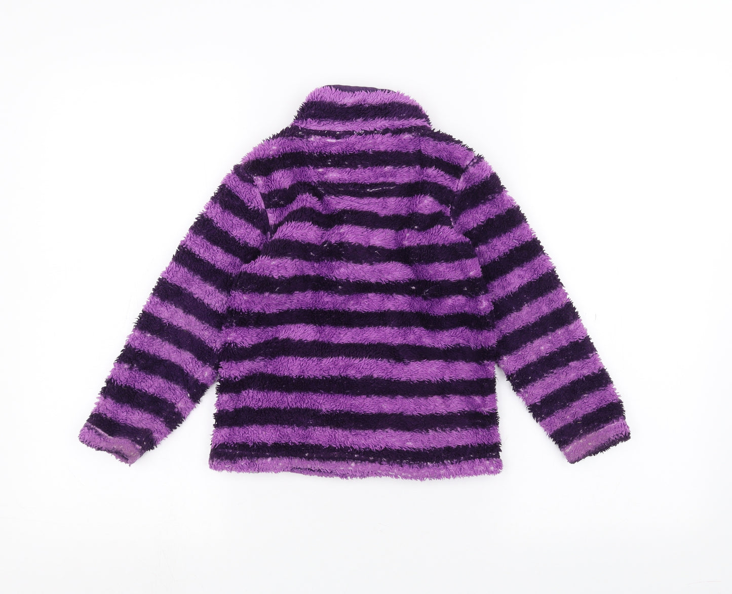 Peter Storm Girls Purple Striped  Pullover Jumper Size 3-4 Years