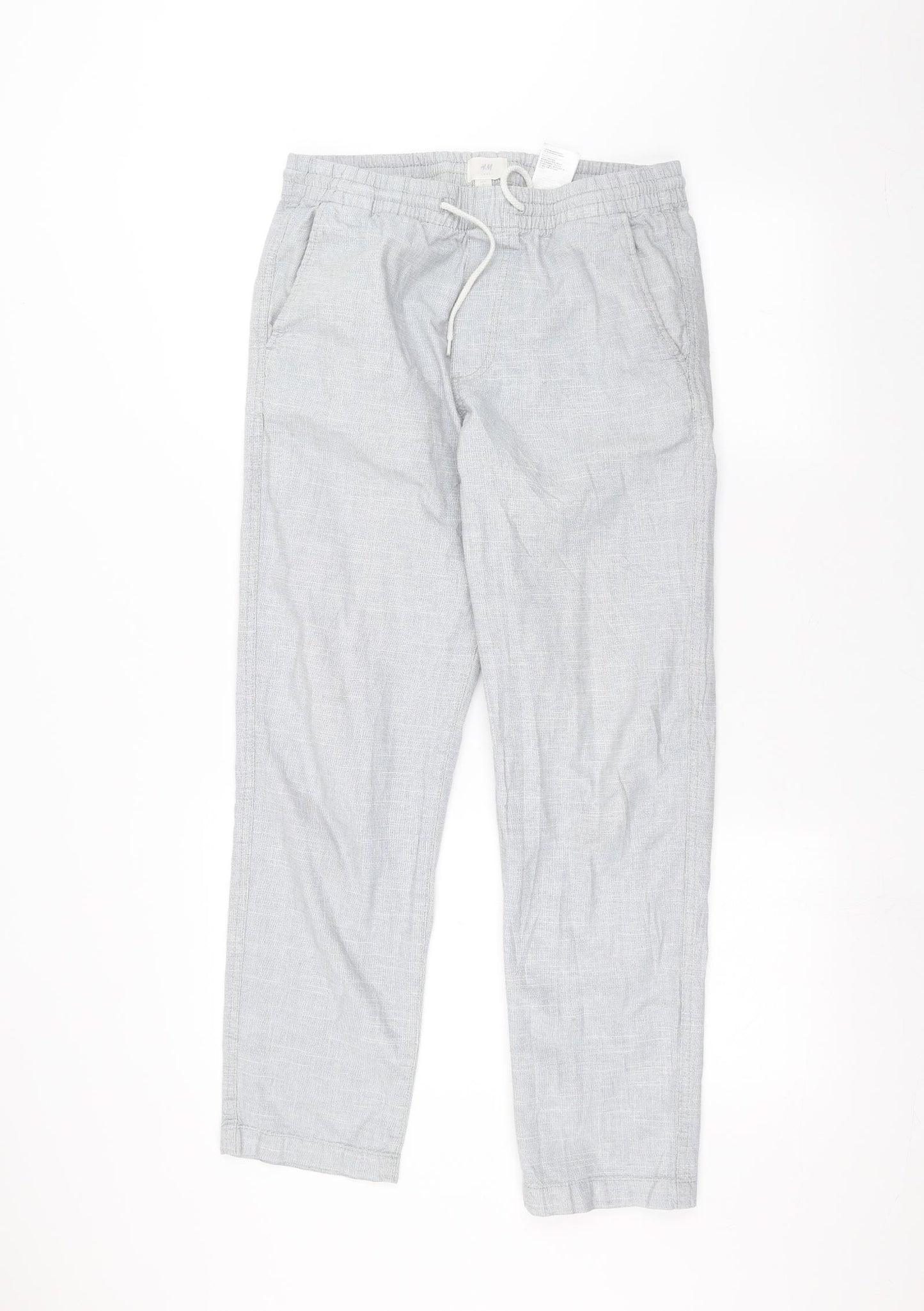 H&M Womens Blue   Trousers  Size 8 L25 in