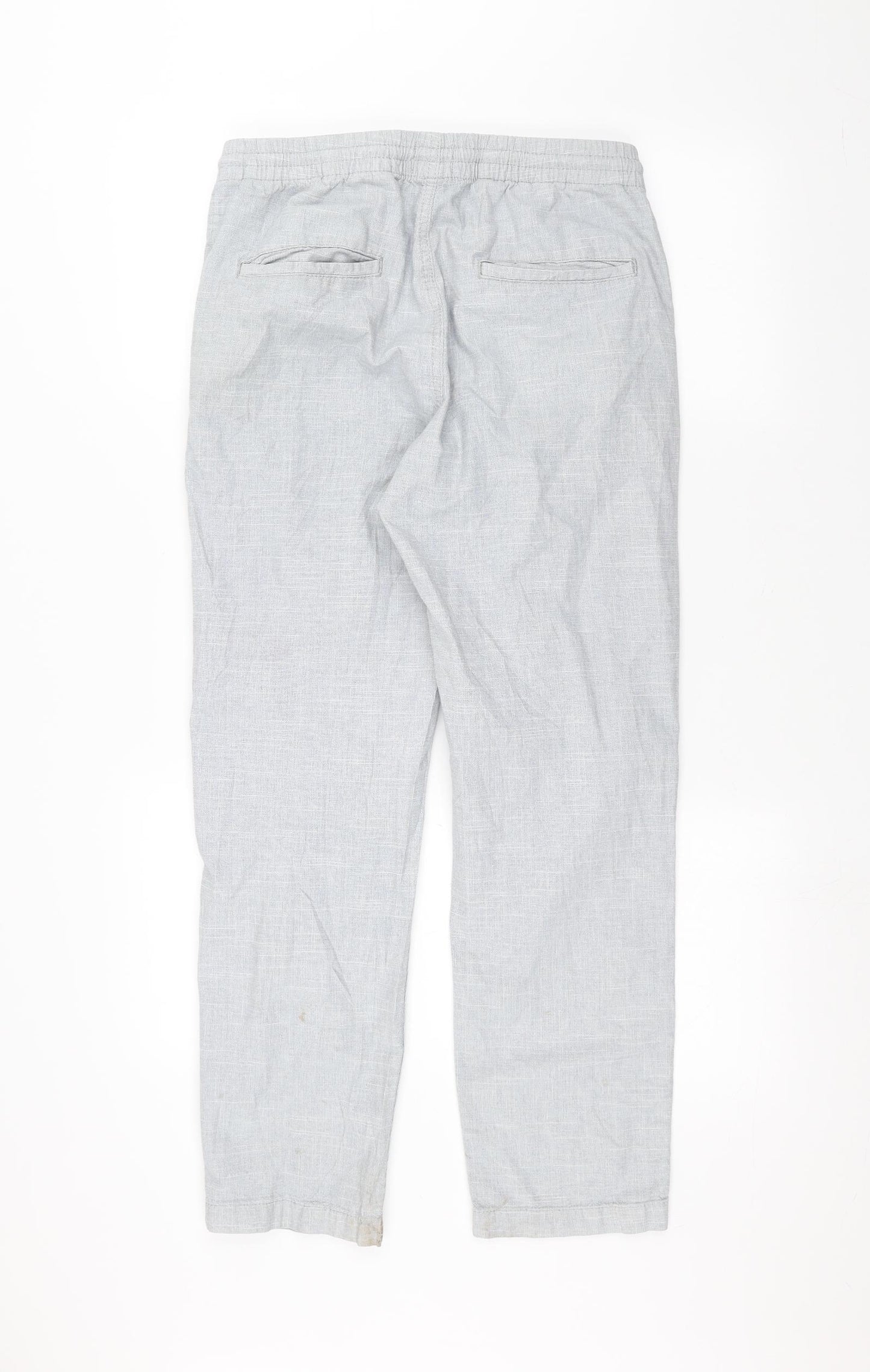 H&M Womens Blue   Trousers  Size 8 L25 in