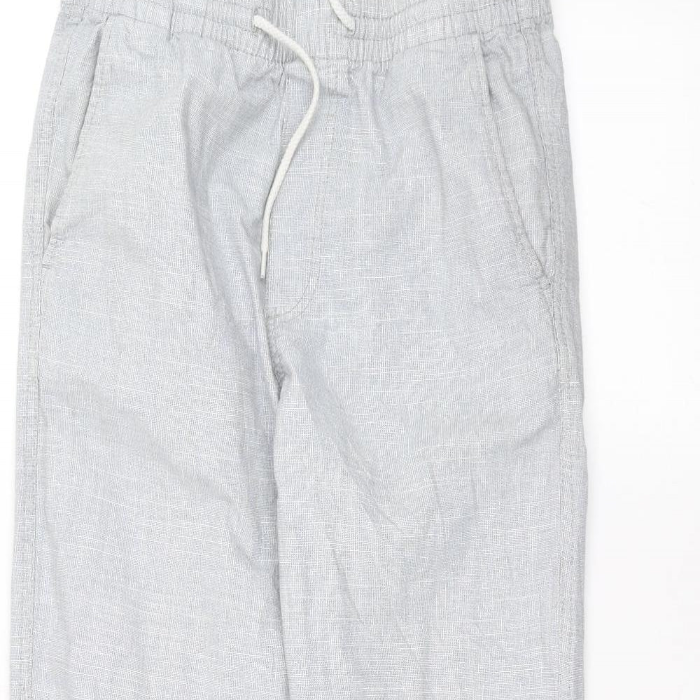 H&M Womens Blue   Trousers  Size 8 L25 in