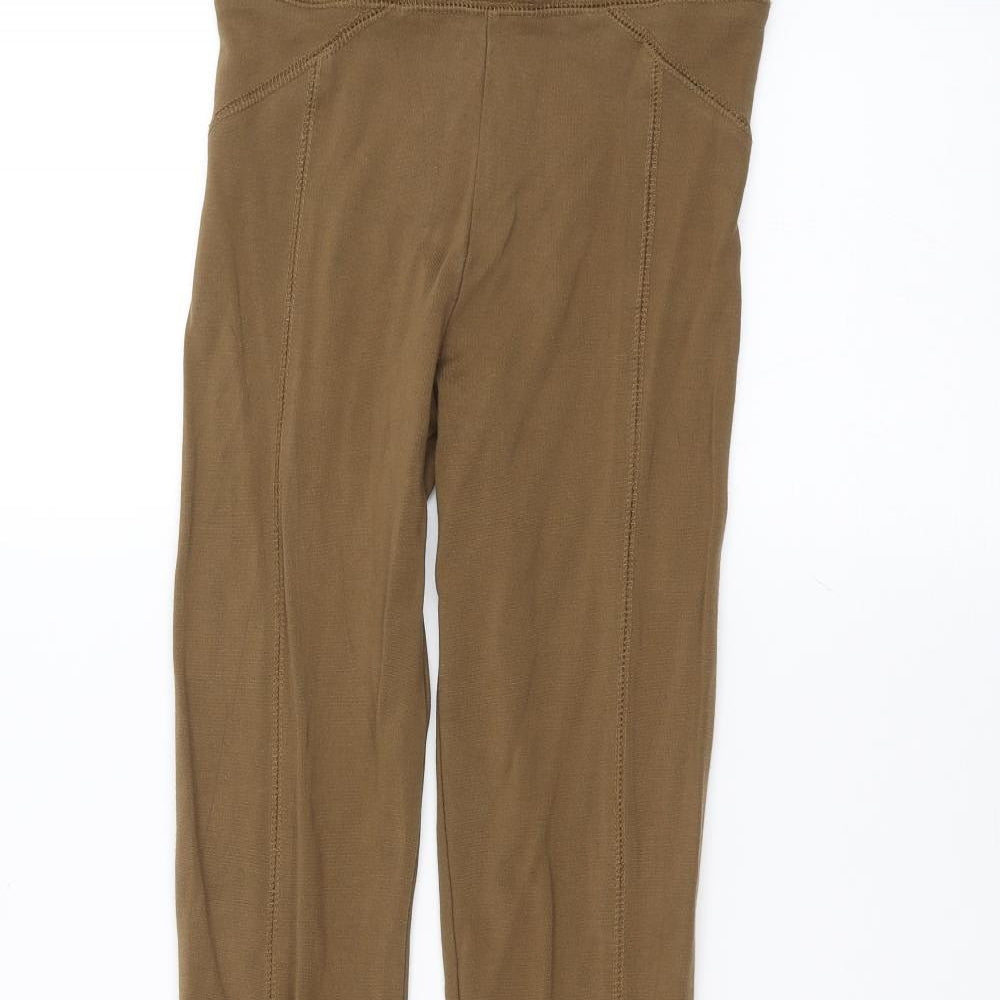 Topshop Womens Brown   Jogger Leggings Size 6 L25 in