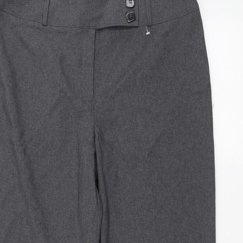 La Moda Womens Grey   Trousers  Size 16 L27 in