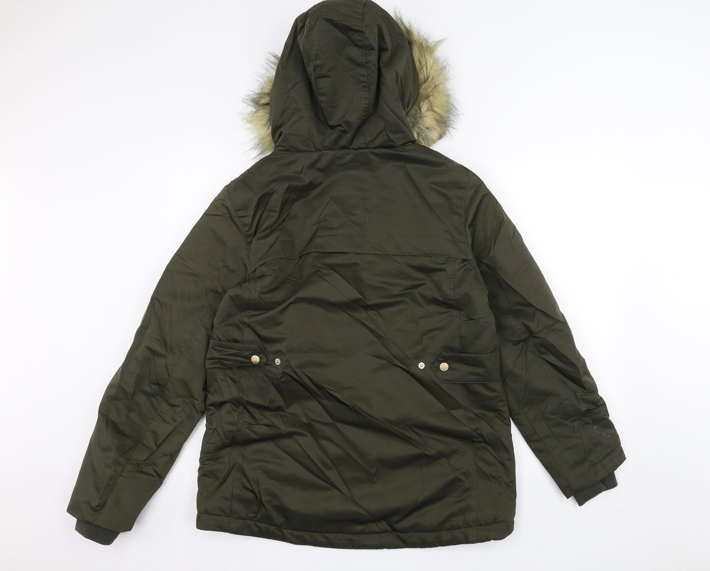 Nutmeg Womens Green   Parka Coat Size 8