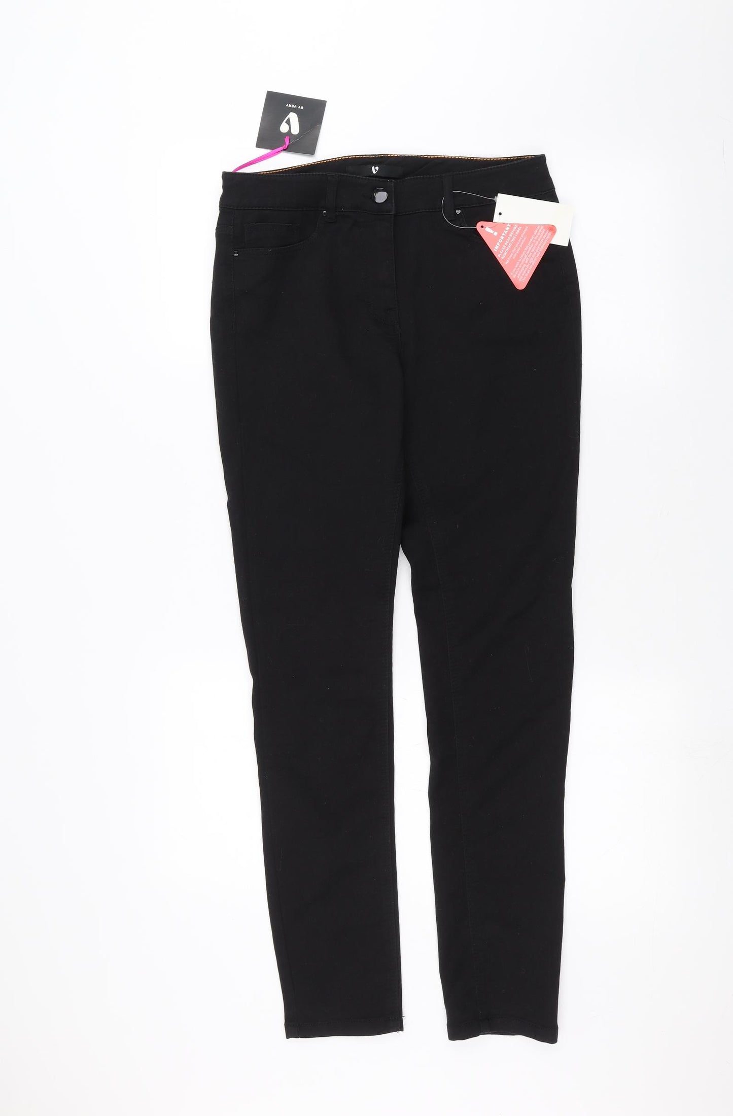 Very Womens Black   Skinny Jeans Size 10 L27 in