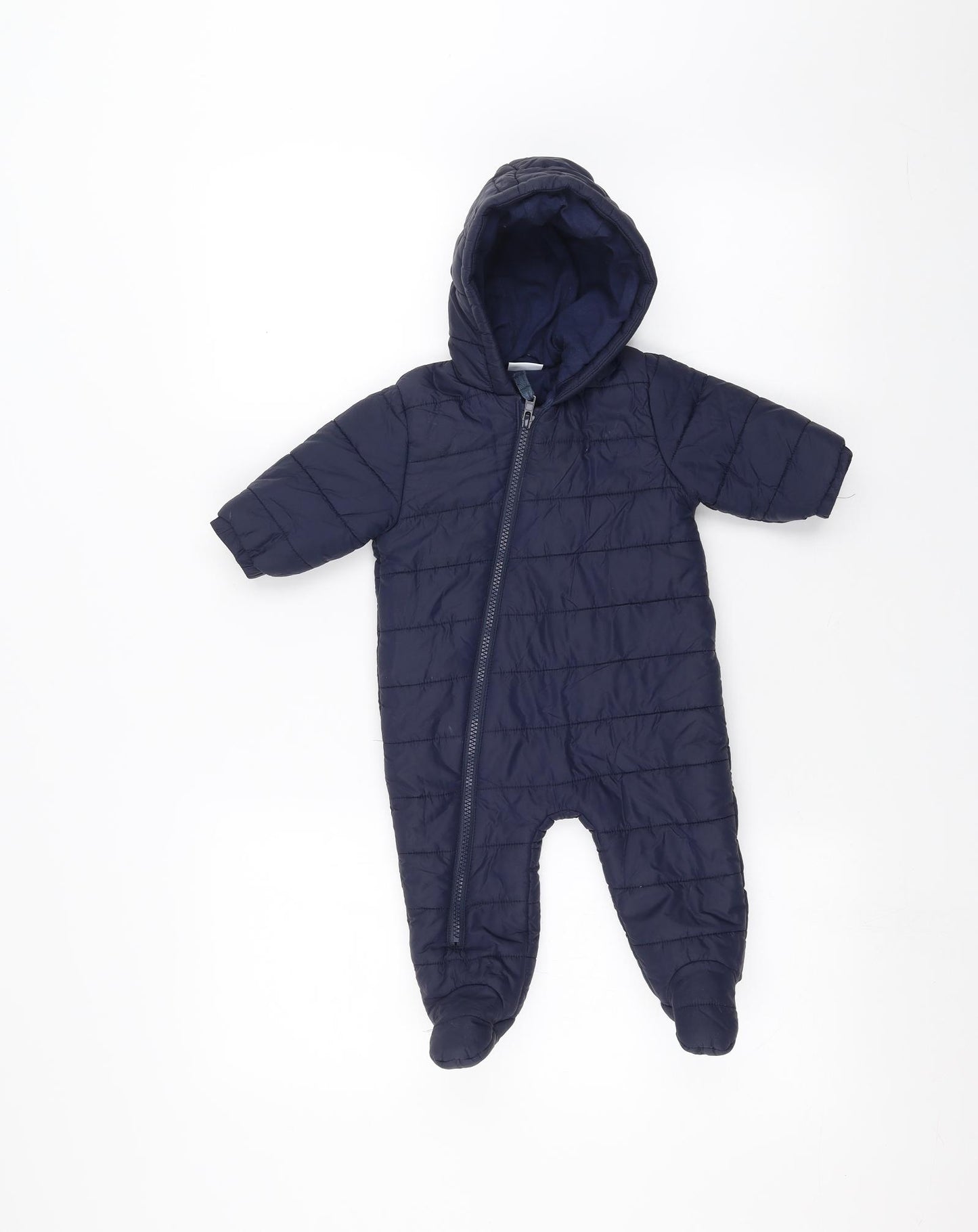 NEXT Baby Blue   Basic Coat Snowsuit Size 3-6 Months