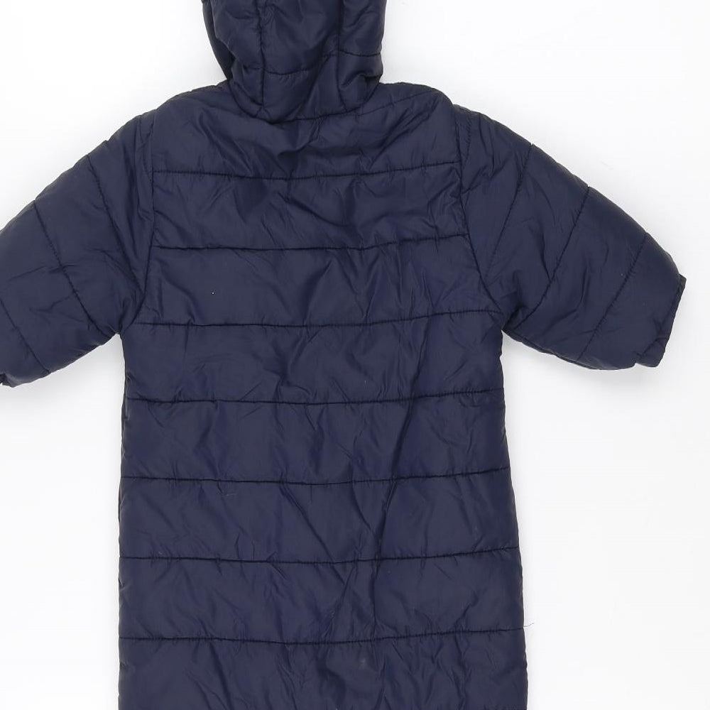 NEXT Baby Blue   Basic Coat Snowsuit Size 3-6 Months