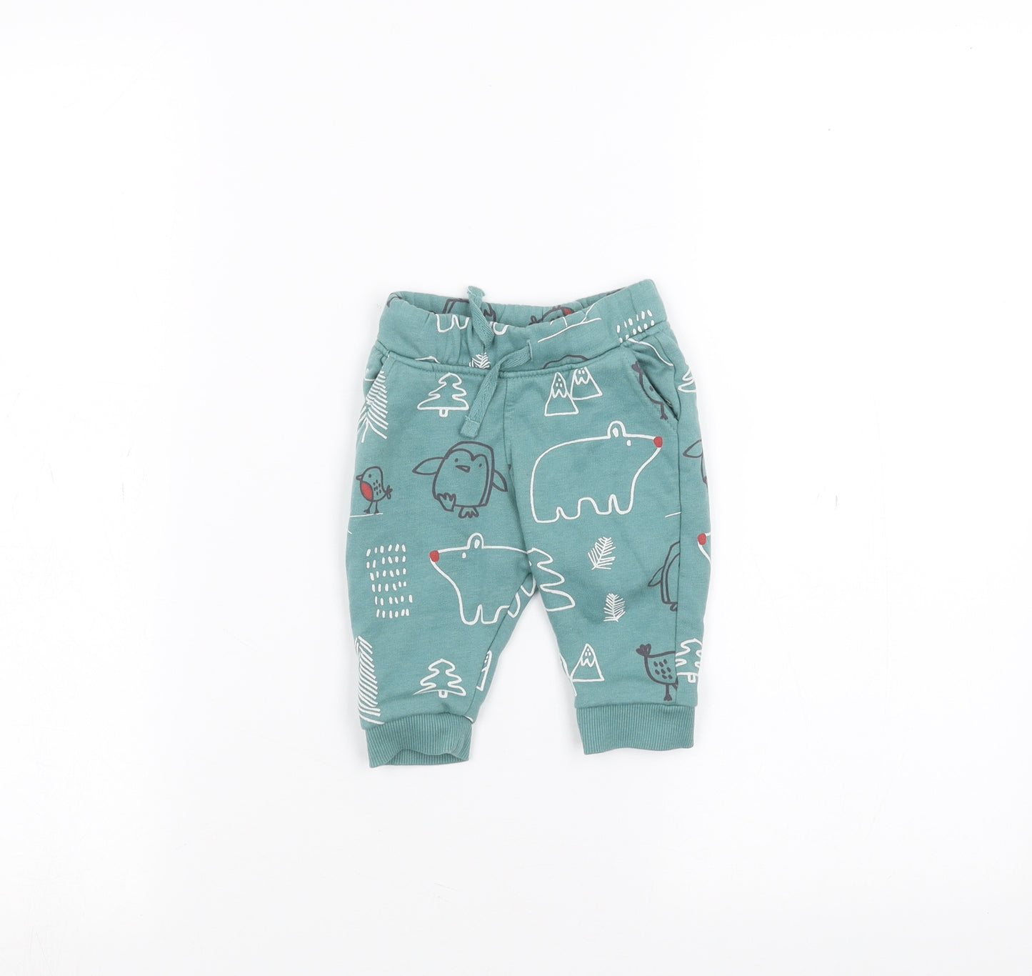 Marks and Spencer Baby Blue   Sweatpants Trousers Size 0-3 Months