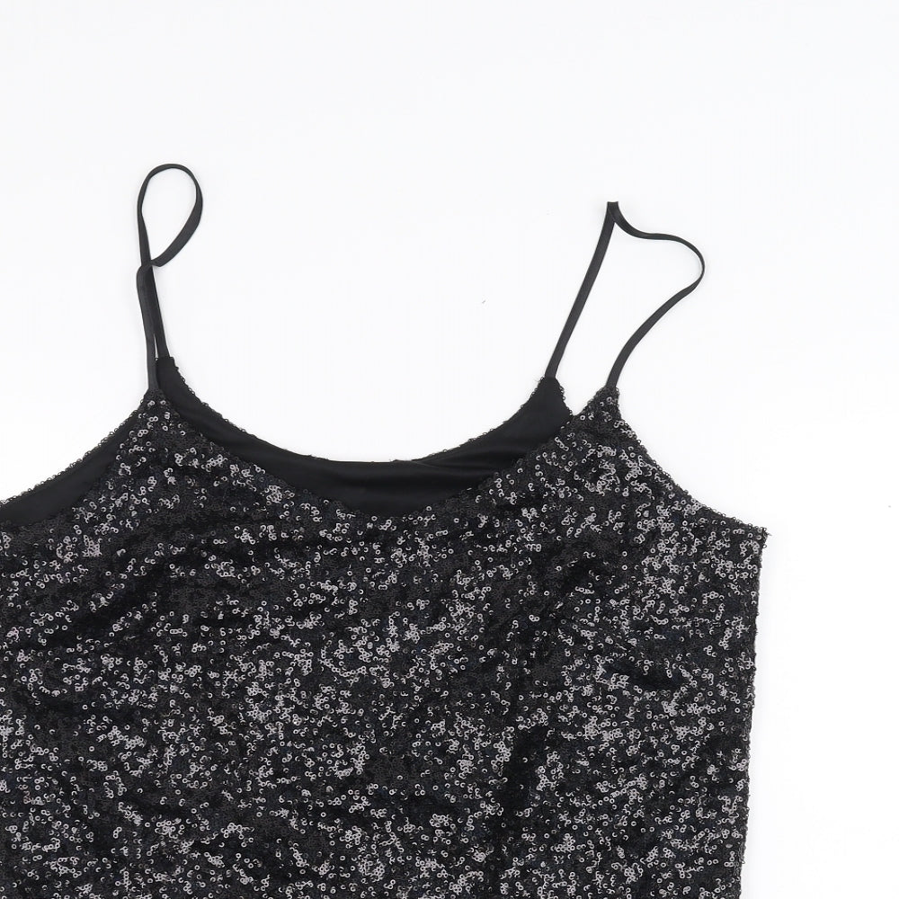 George Womens Black   Basic T-Shirt Size 12