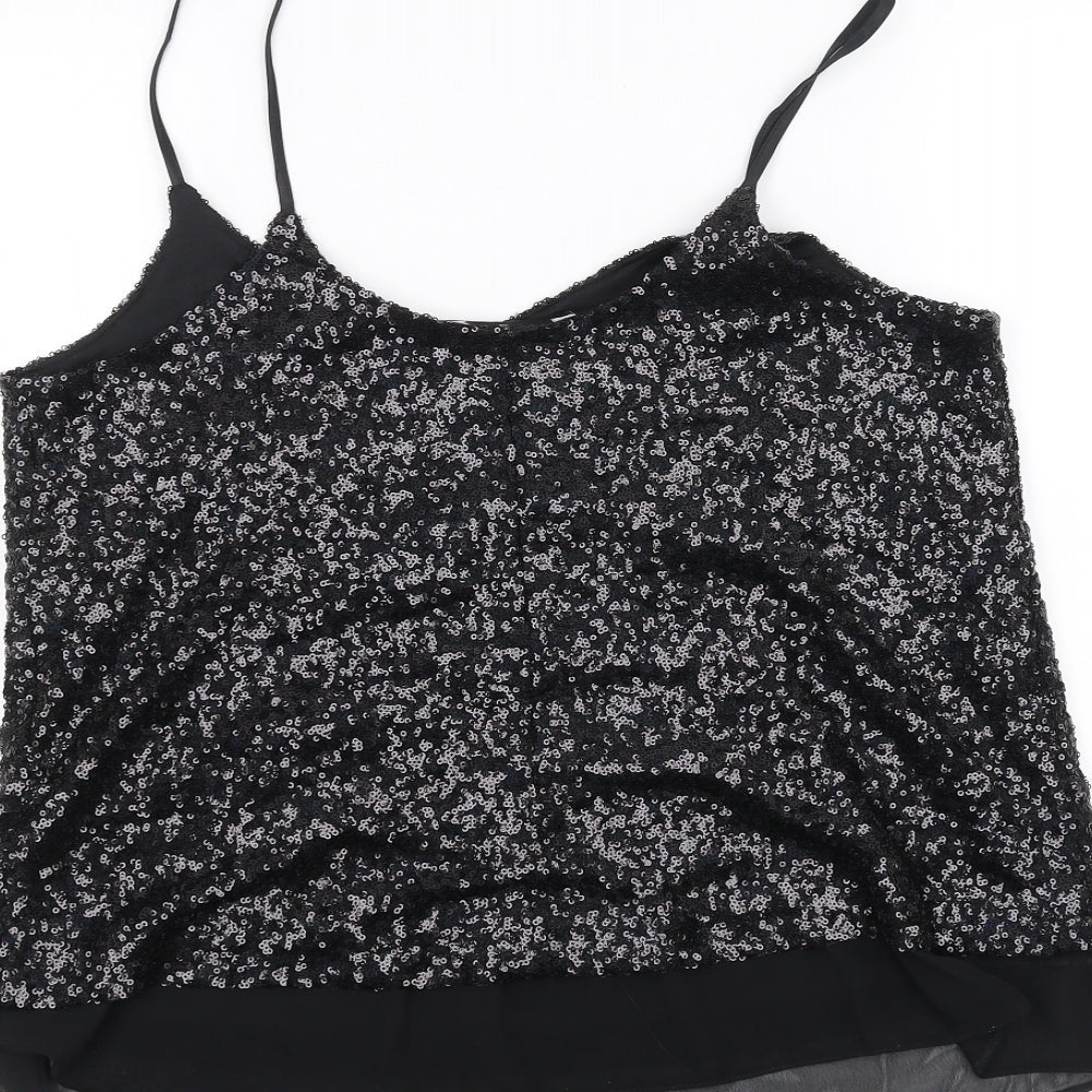 George Womens Black   Basic T-Shirt Size 12