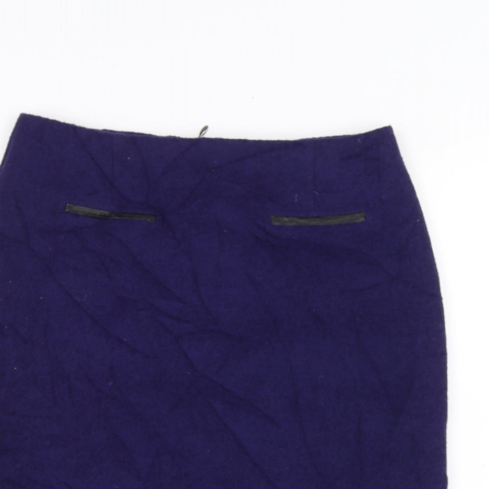Marks and Spencer Womens Blue   A-Line Skirt Size 8